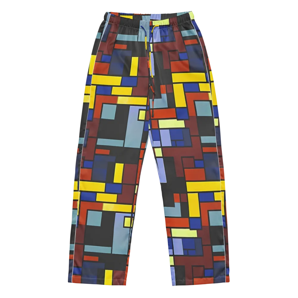Ember Matrix on Women's Pajama Pants — Front