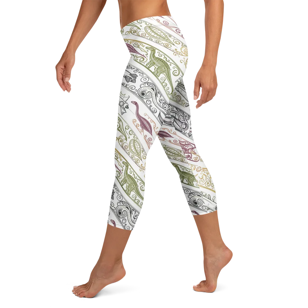 Fossil Flight on Capri Leggings — Left
