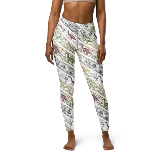 Fossil Flight on a Yoga Leggings
