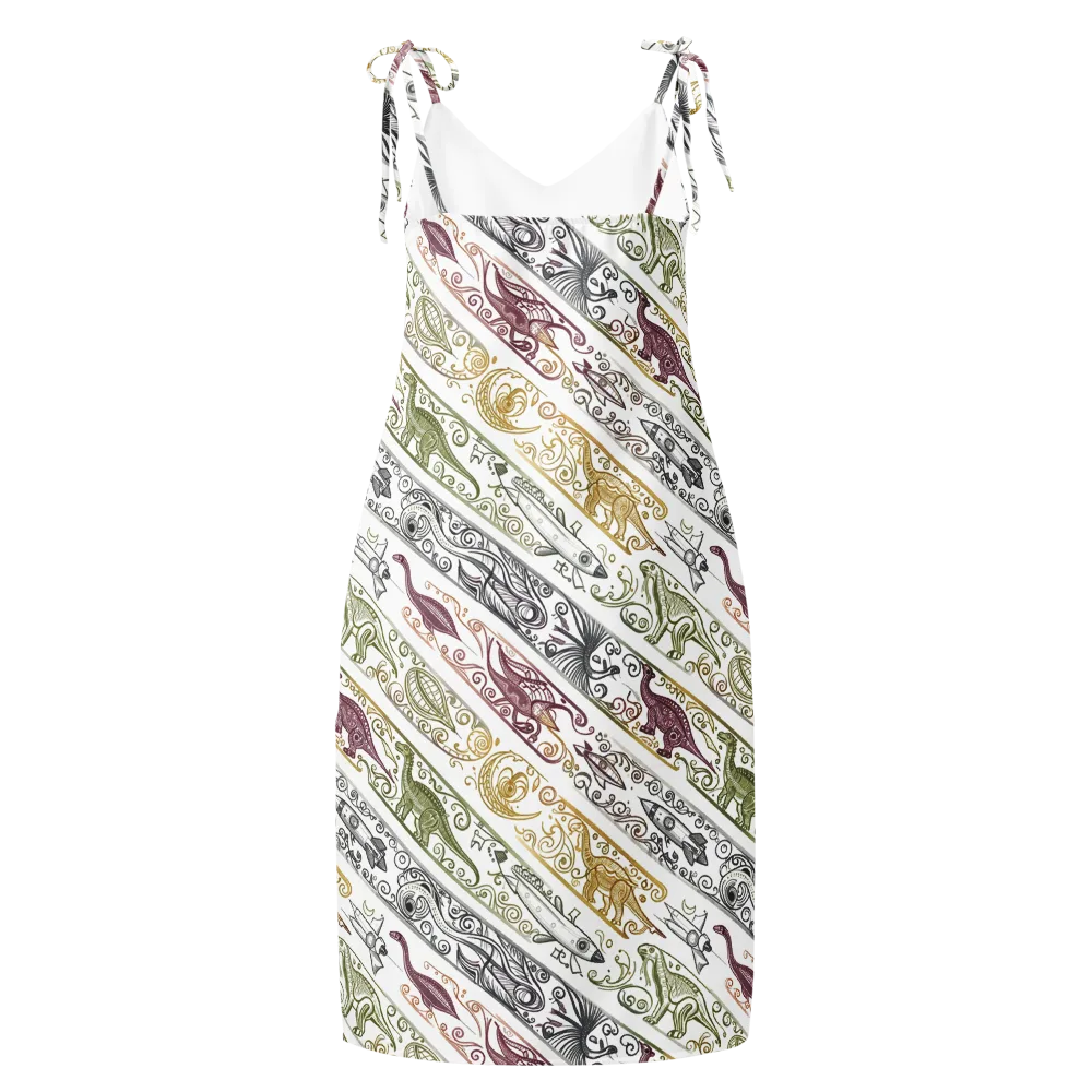Fossil Flight on Slip Dress — Back