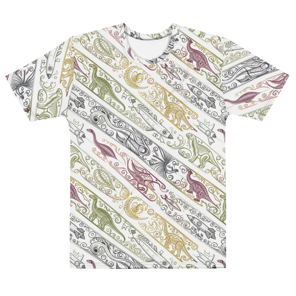 Fossil Flight on Men's Cotton Crew Neck T-Shirt — Front