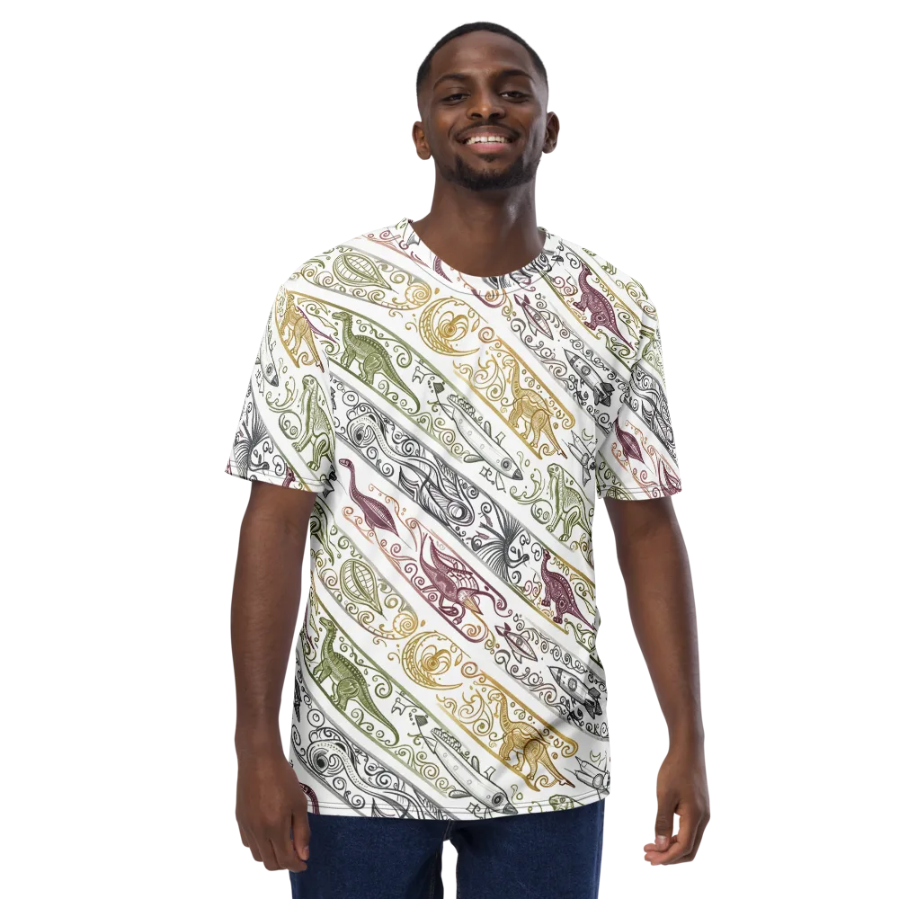 Fossil Flight on Men's Crew Neck T-Shirt — Front