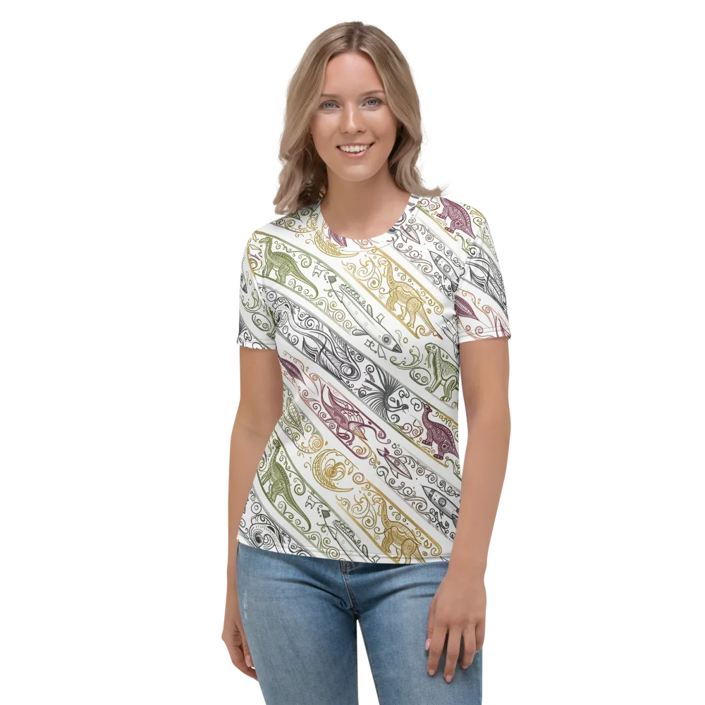Fossil Flight on Women's Crew Neck T-Shirt — Front