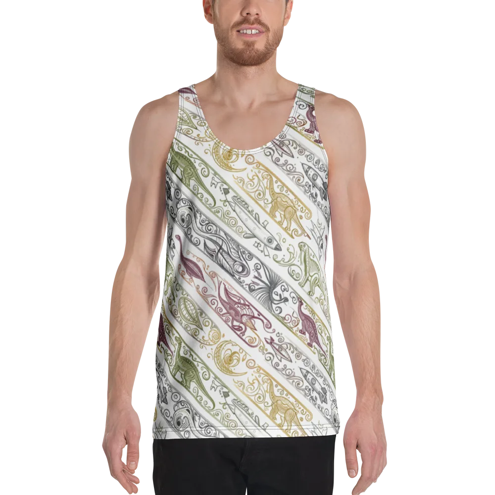 Fossil Flight on Men's Tank Top — Front