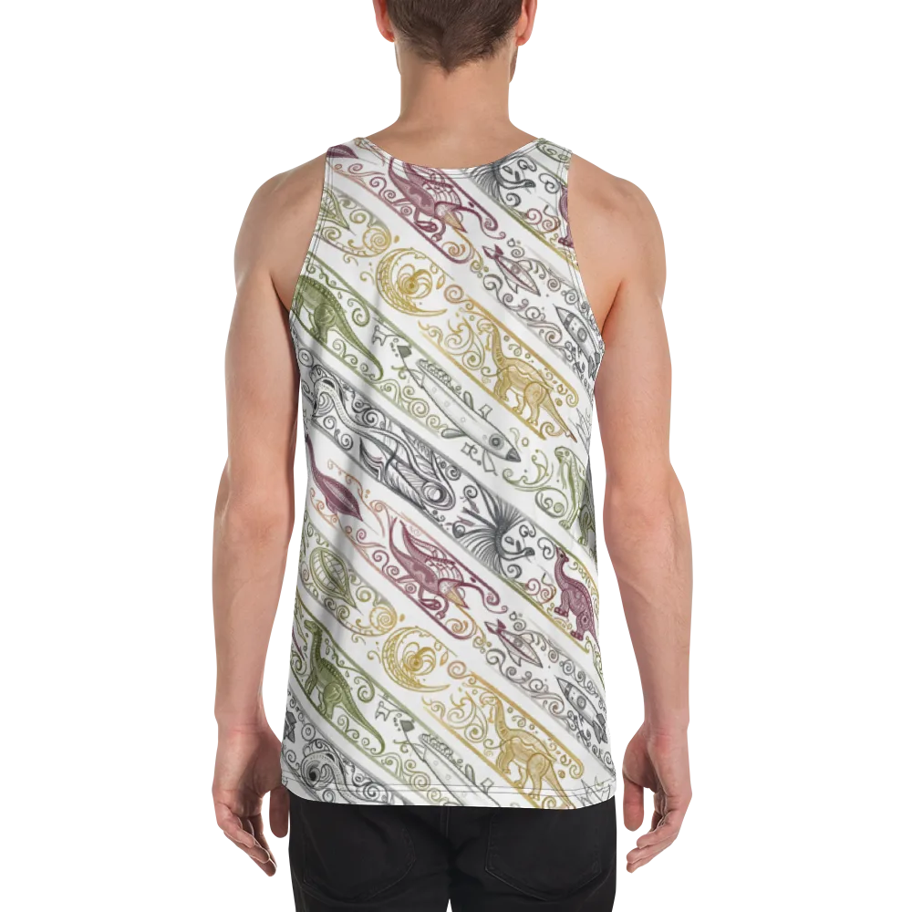 Fossil Flight on Men's Tank Top — Back