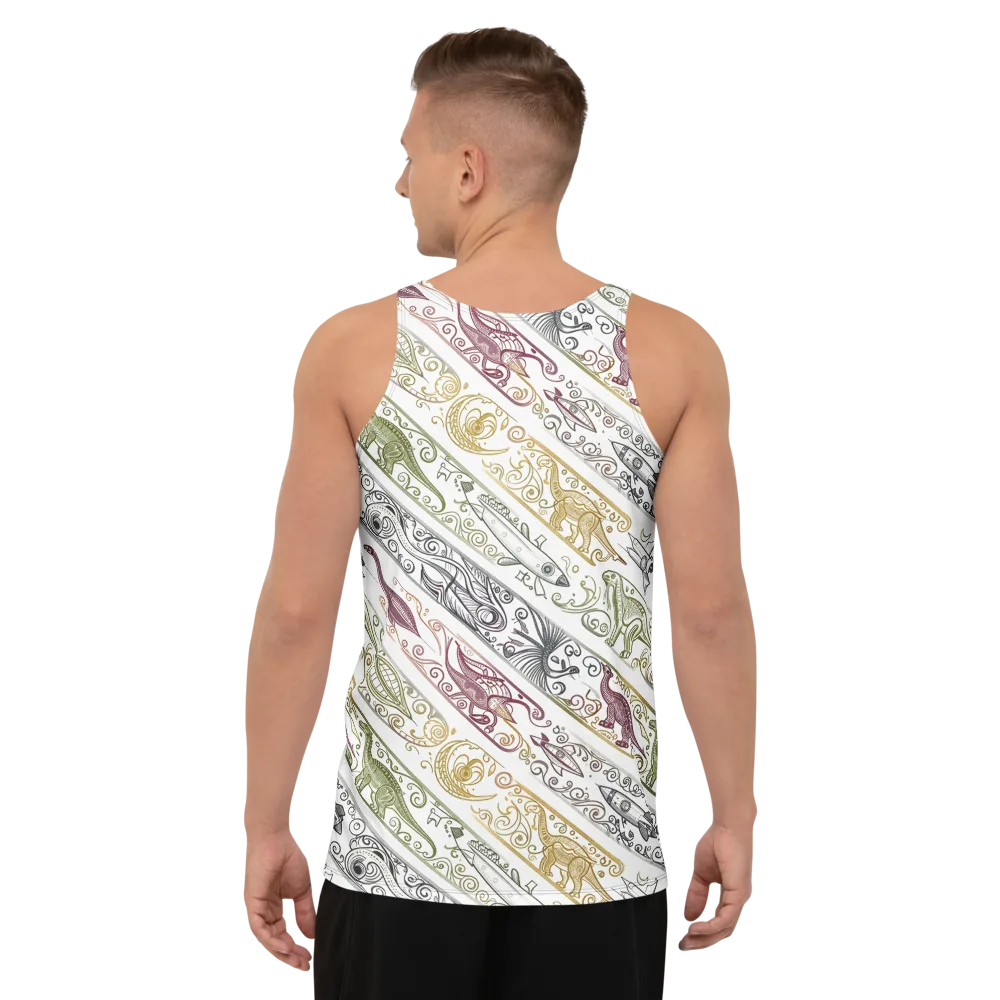 Fossil Flight on Men's Tank Top — Back