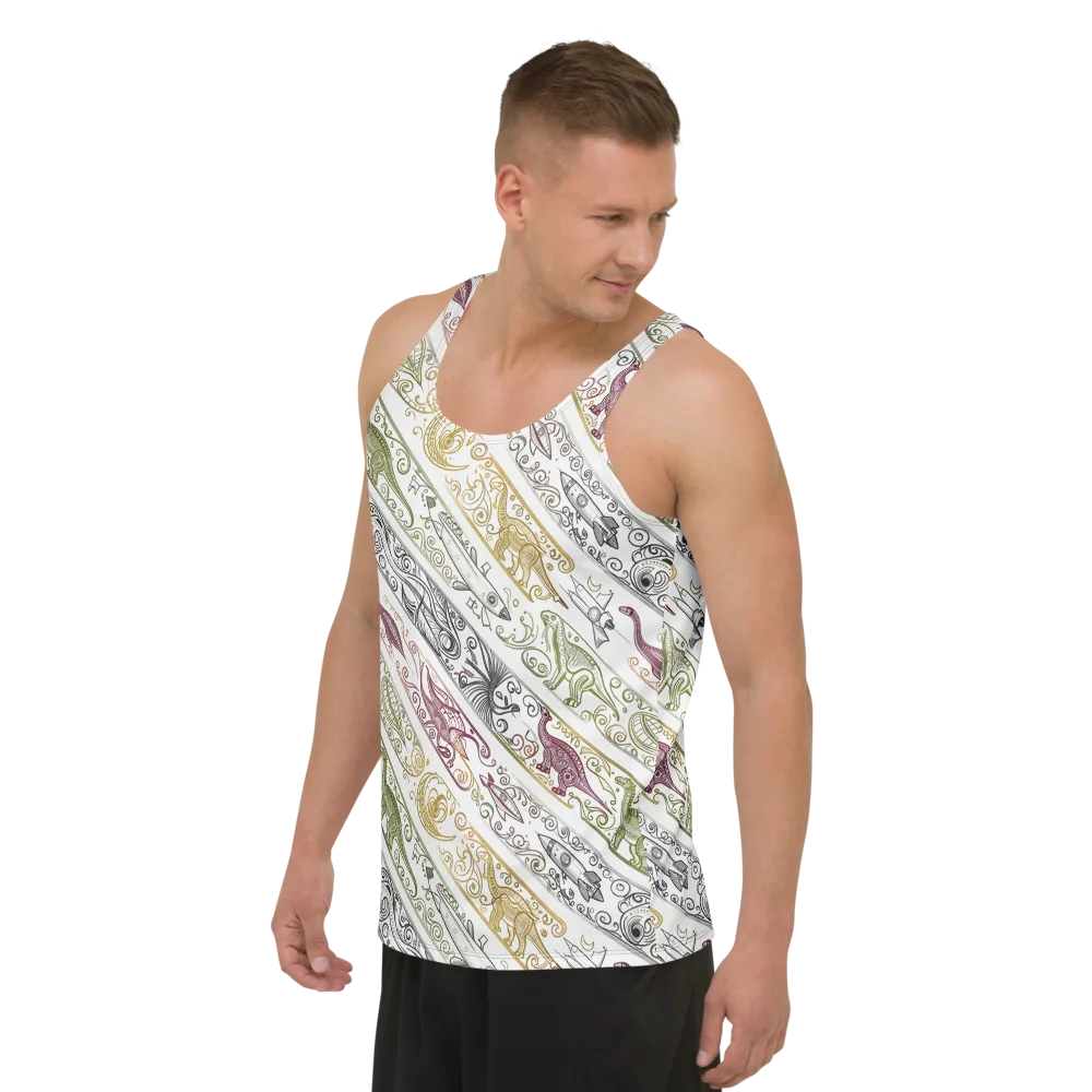 Fossil Flight on Men's Tank Top — Left Front