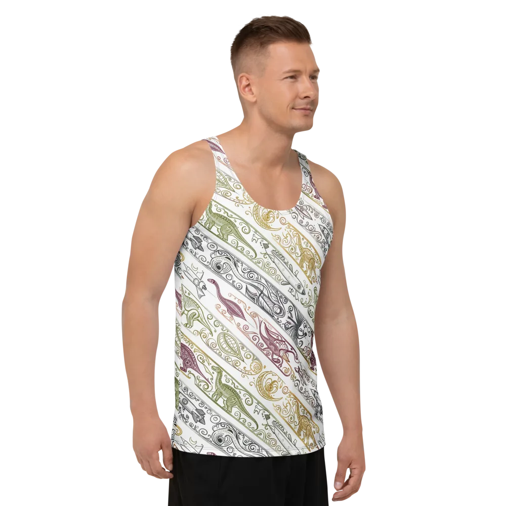 Fossil Flight on Men's Tank Top — Right Front