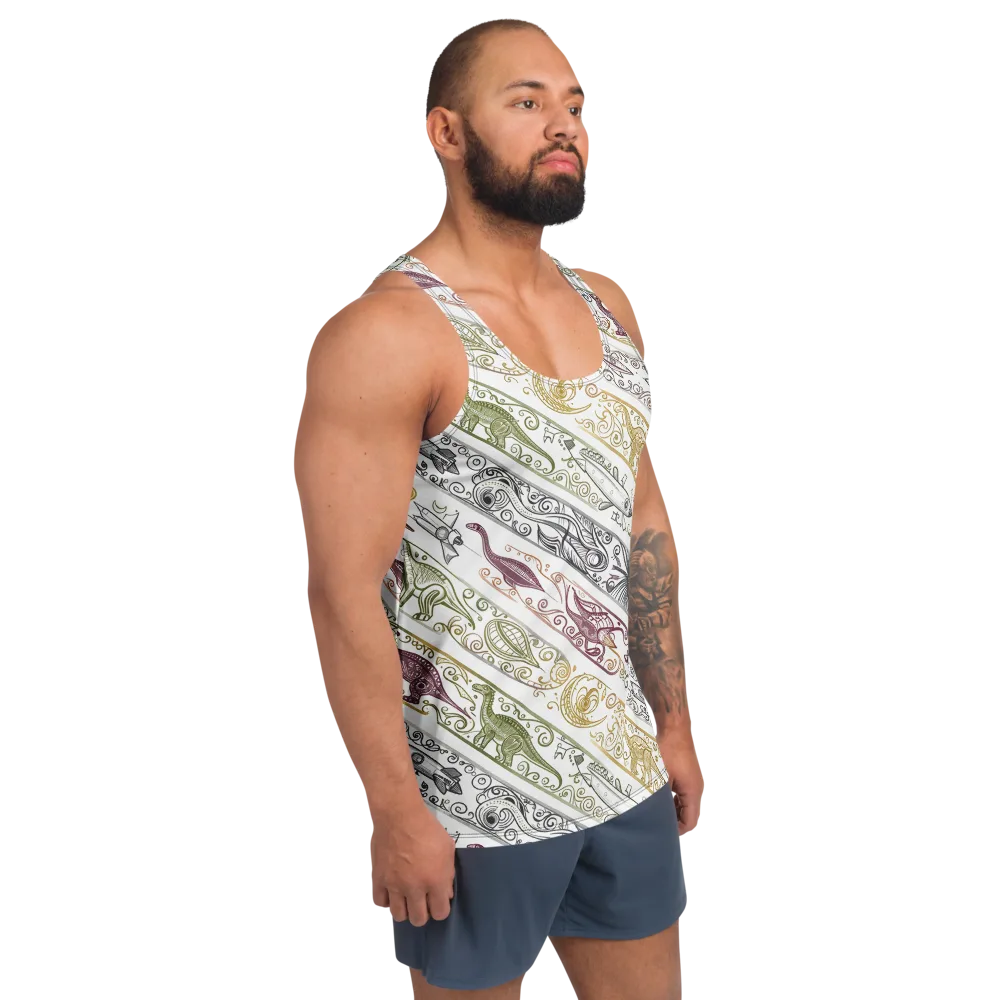 Fossil Flight on Men's Tank Top — Right Front