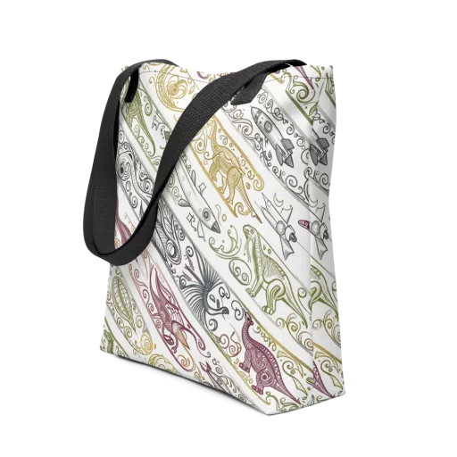 Fossil Flight on a Tote Bag
