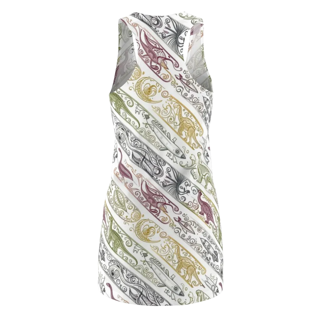 Fossil Flight on Racerback Dress — Back