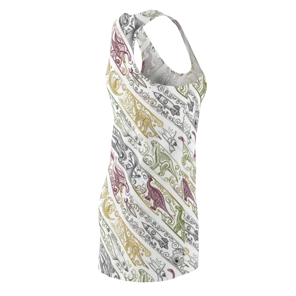 Fossil Flight on Racerback Dress — Back Side