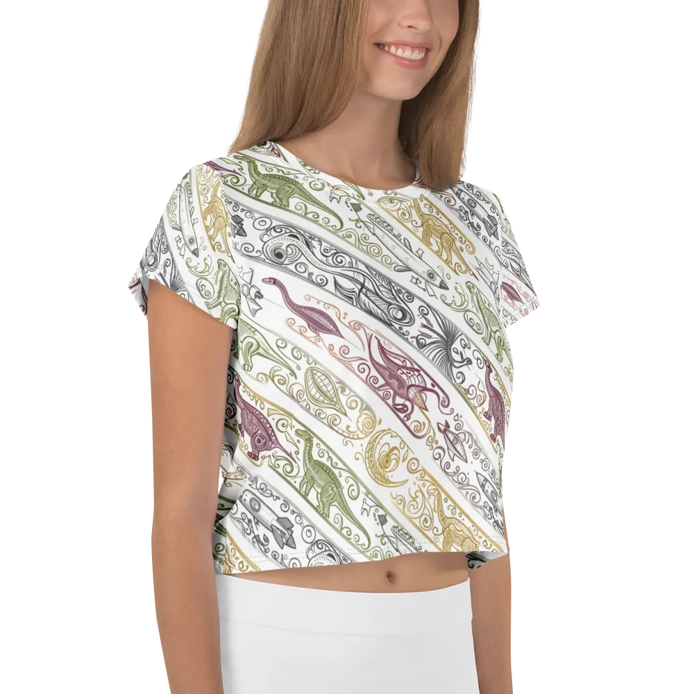 Fossil Flight on Crop Tee — Right