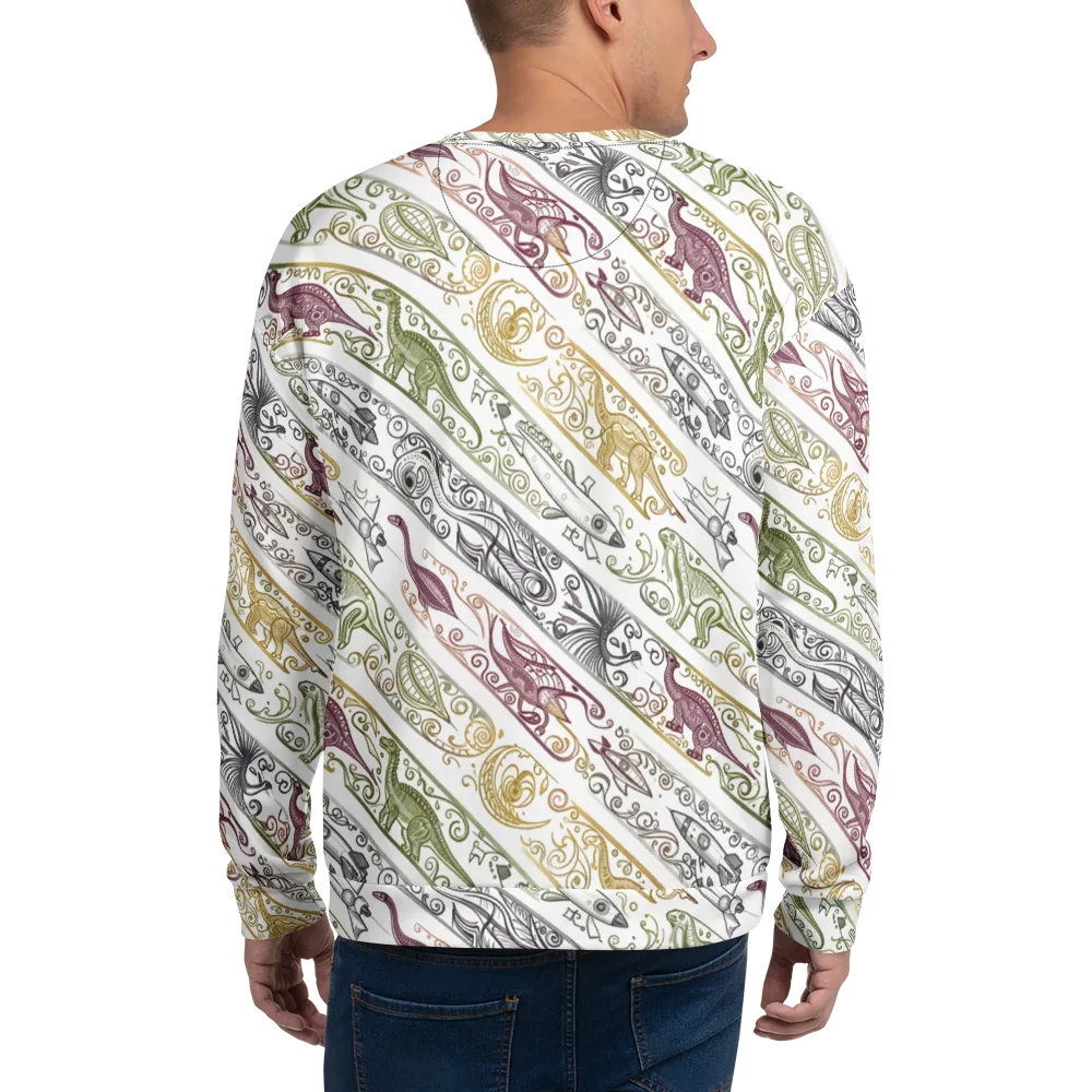 Fossil Flight on Sweatshirt — Back