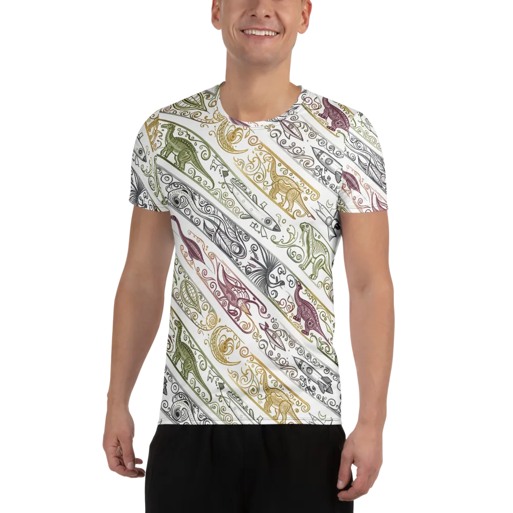 Fossil Flight on Men's Athletic T-Shirt — Front
