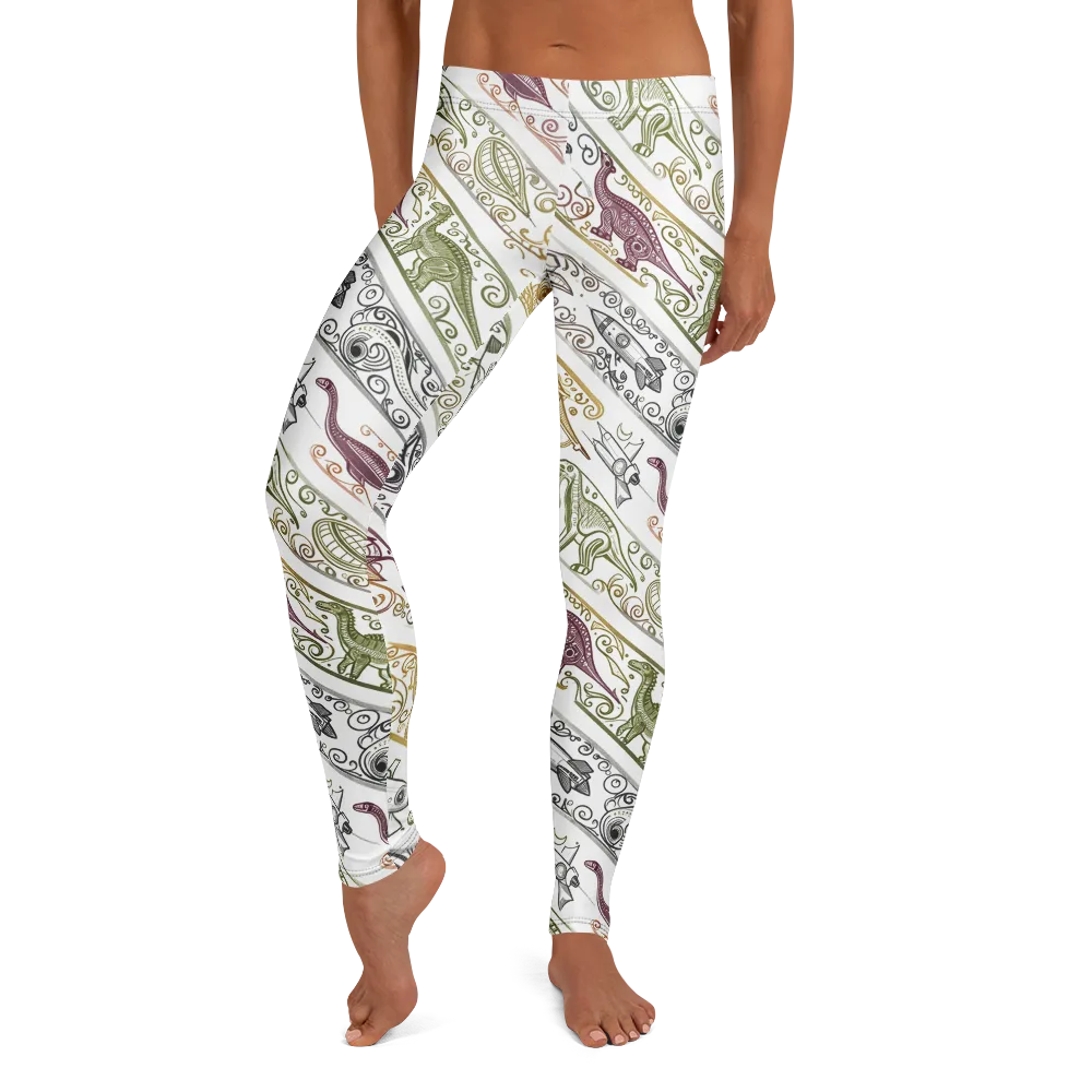 Fossil Flight on Leggings — Front