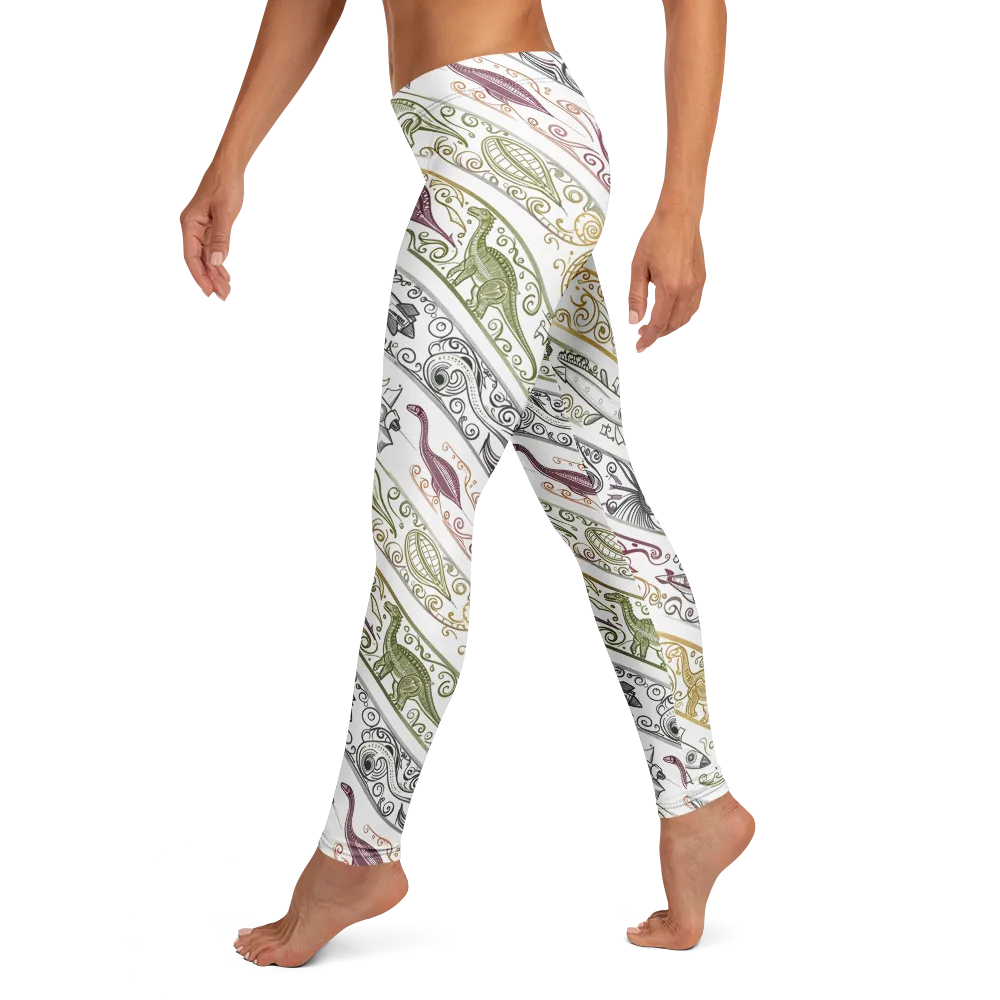 Fossil Flight on Leggings — Left