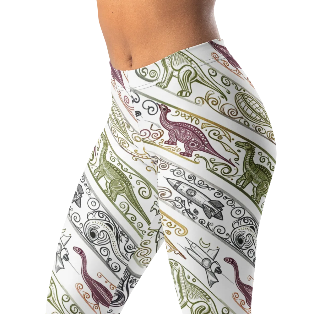 Fossil Flight on Leggings — Left Front