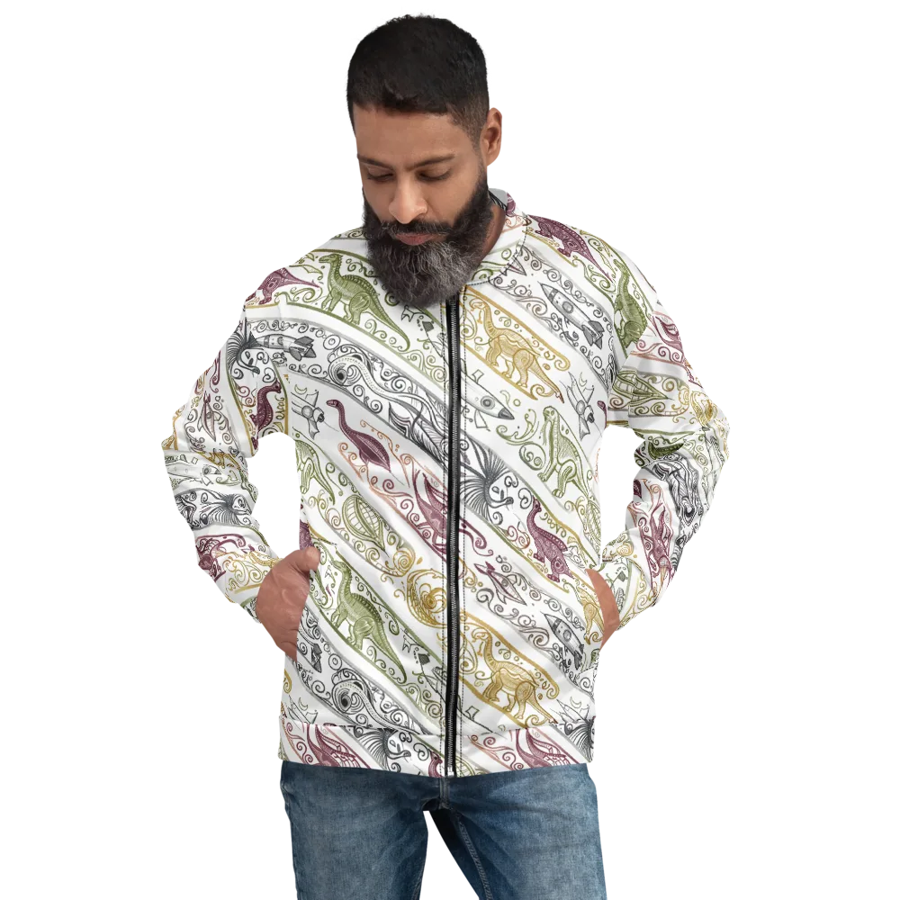Fossil Flight on Bomber Jacket — Front