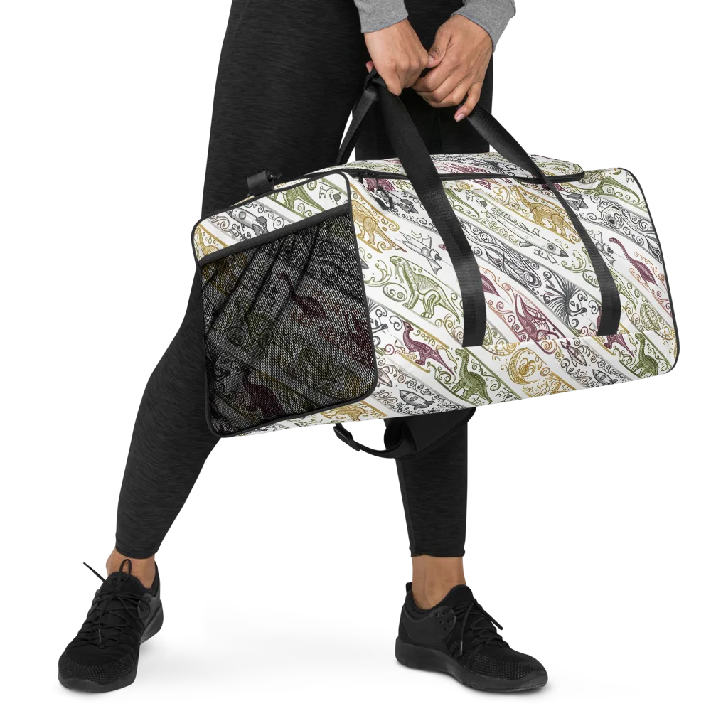 Fossil Flight on Duffle Bag — Right Front