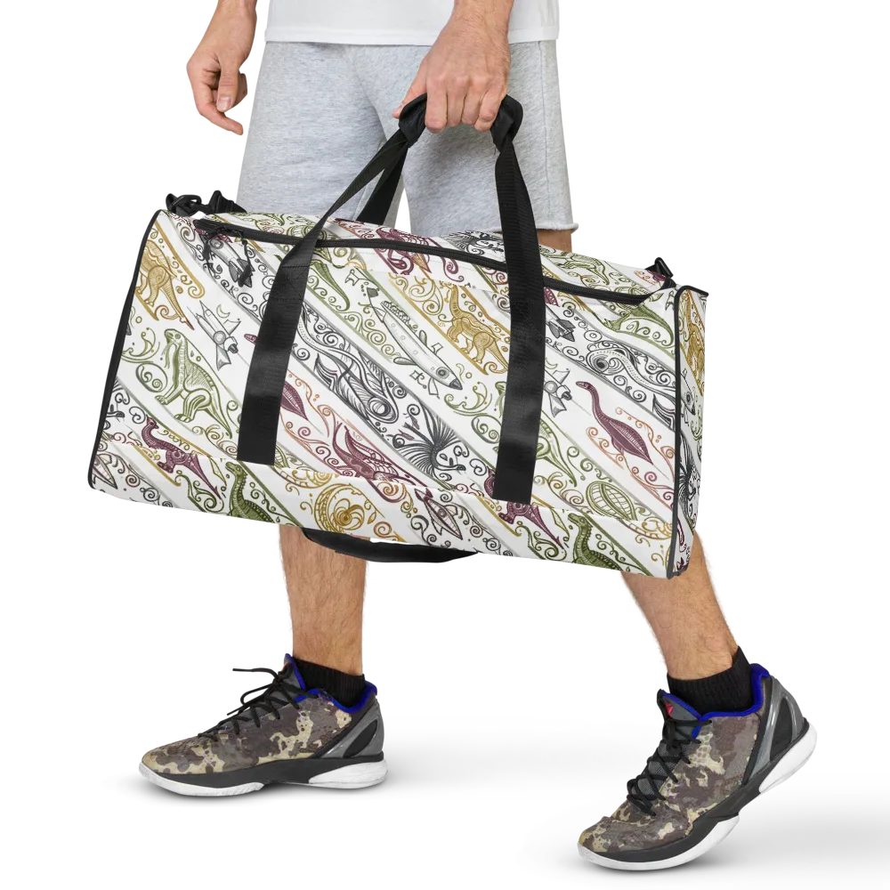 Fossil Flight on Duffle Bag — Front