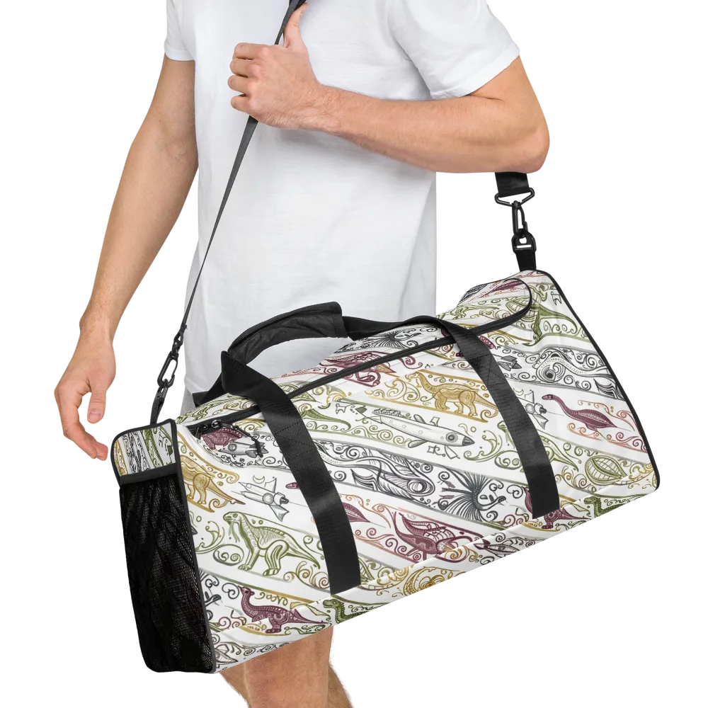 Fossil Flight on Duffle Bag — Right Front