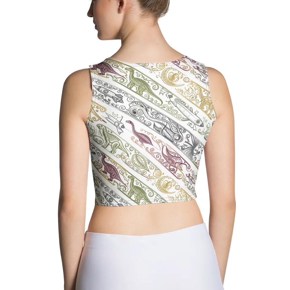 Fossil Flight on Crop Top — Back