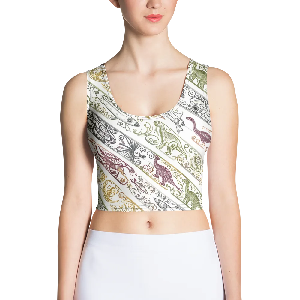 Fossil Flight on Crop Top — Front