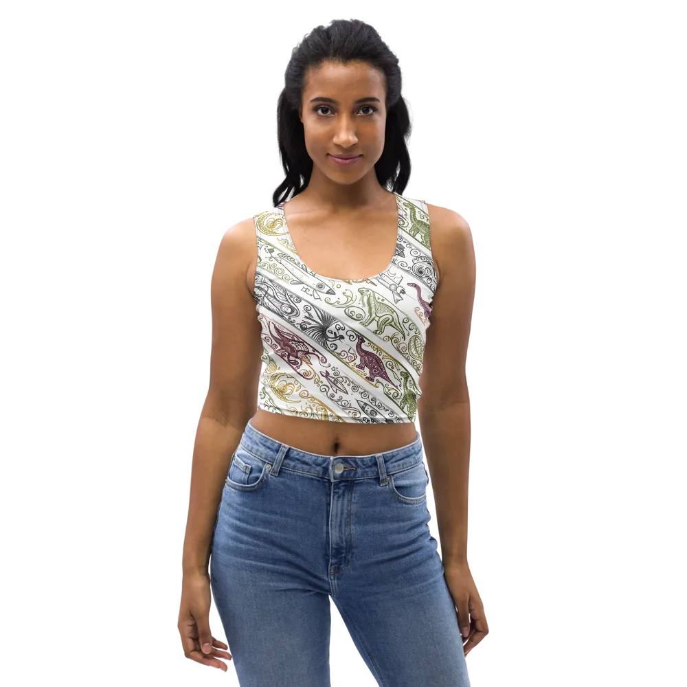 Fossil Flight on Crop Top — Front