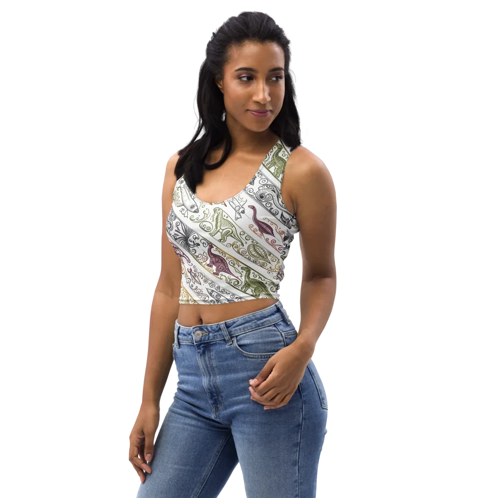 Fossil Flight on Crop Top — Left Front