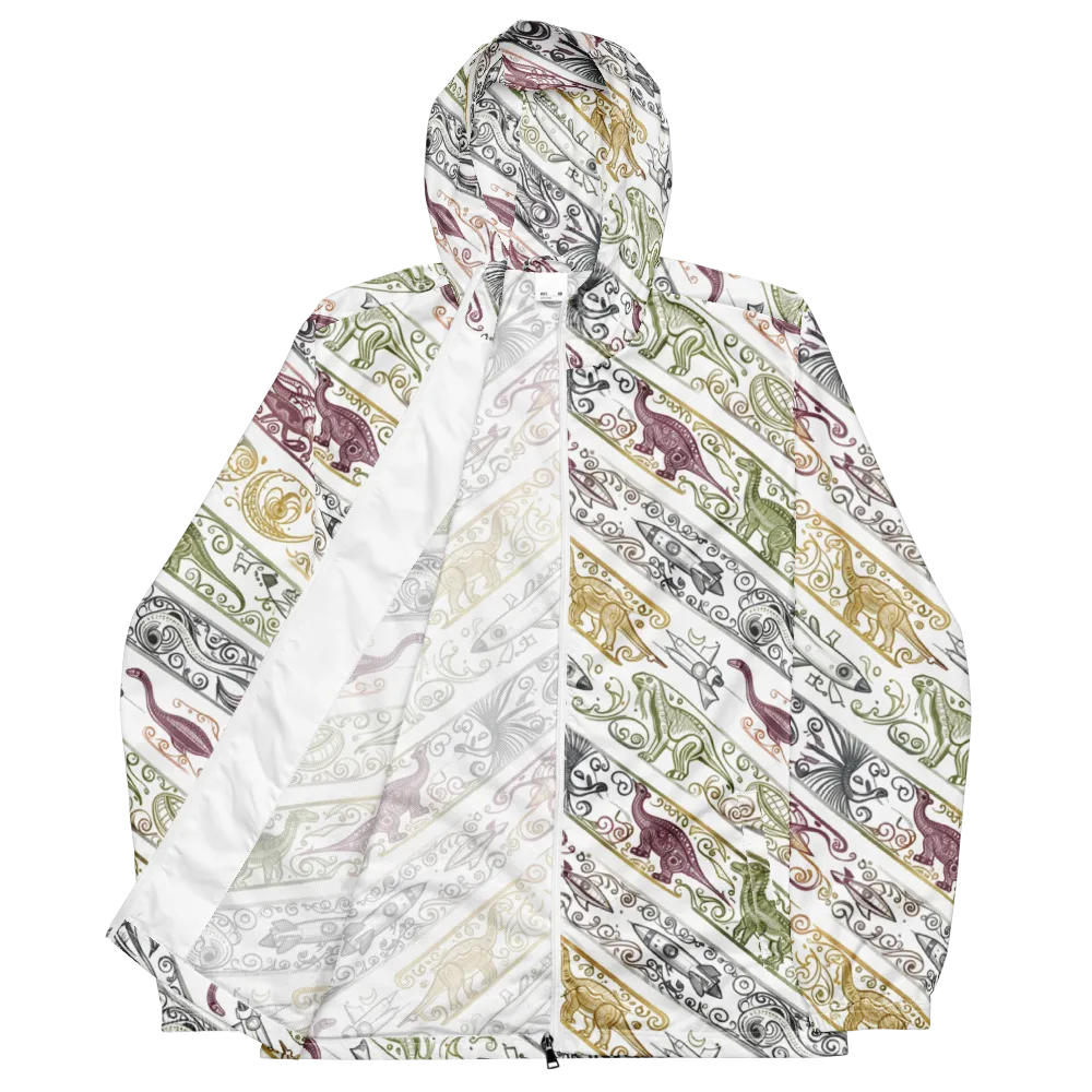 Fossil Flight on Men's Windbreaker — Front