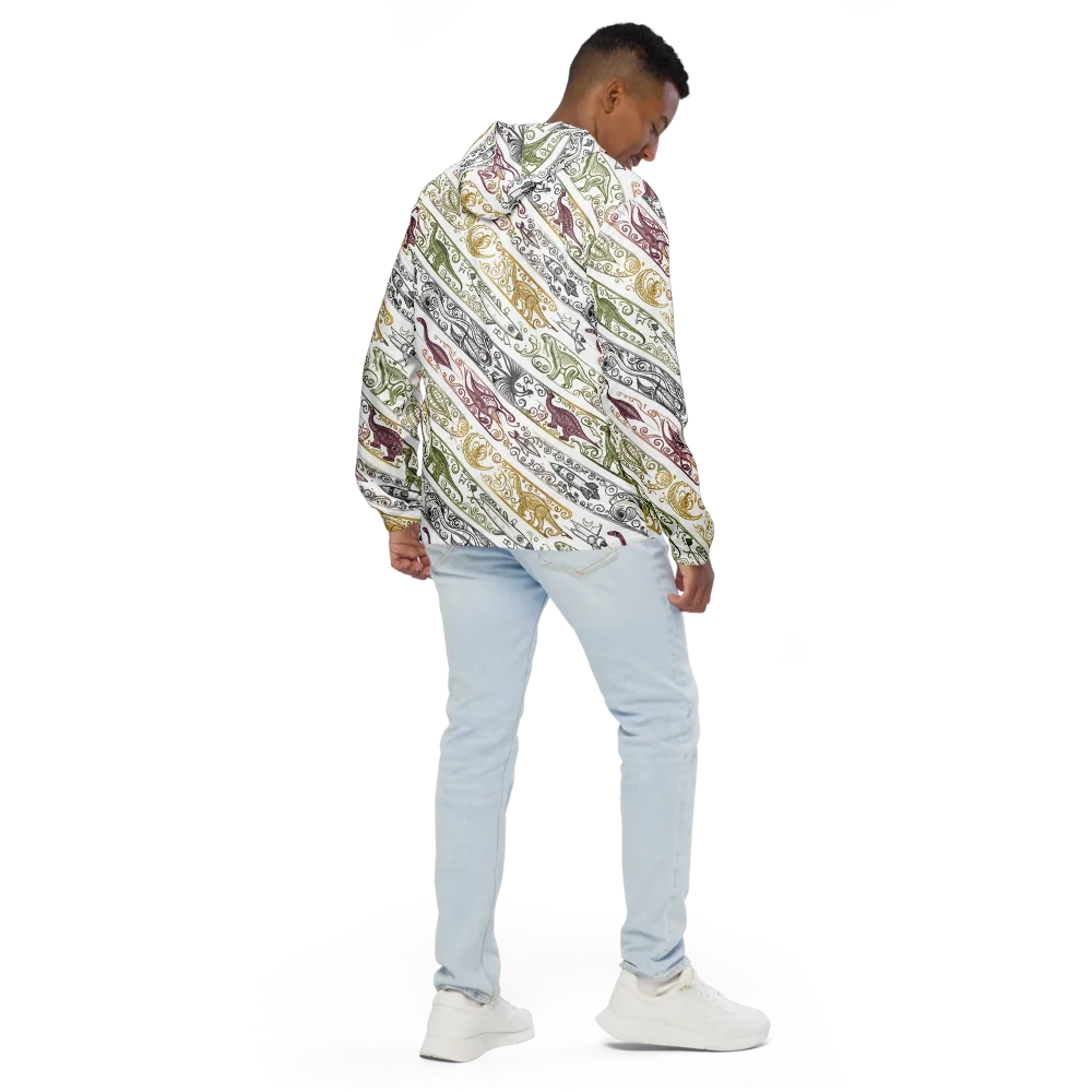 Fossil Flight on Men's Windbreaker — Back