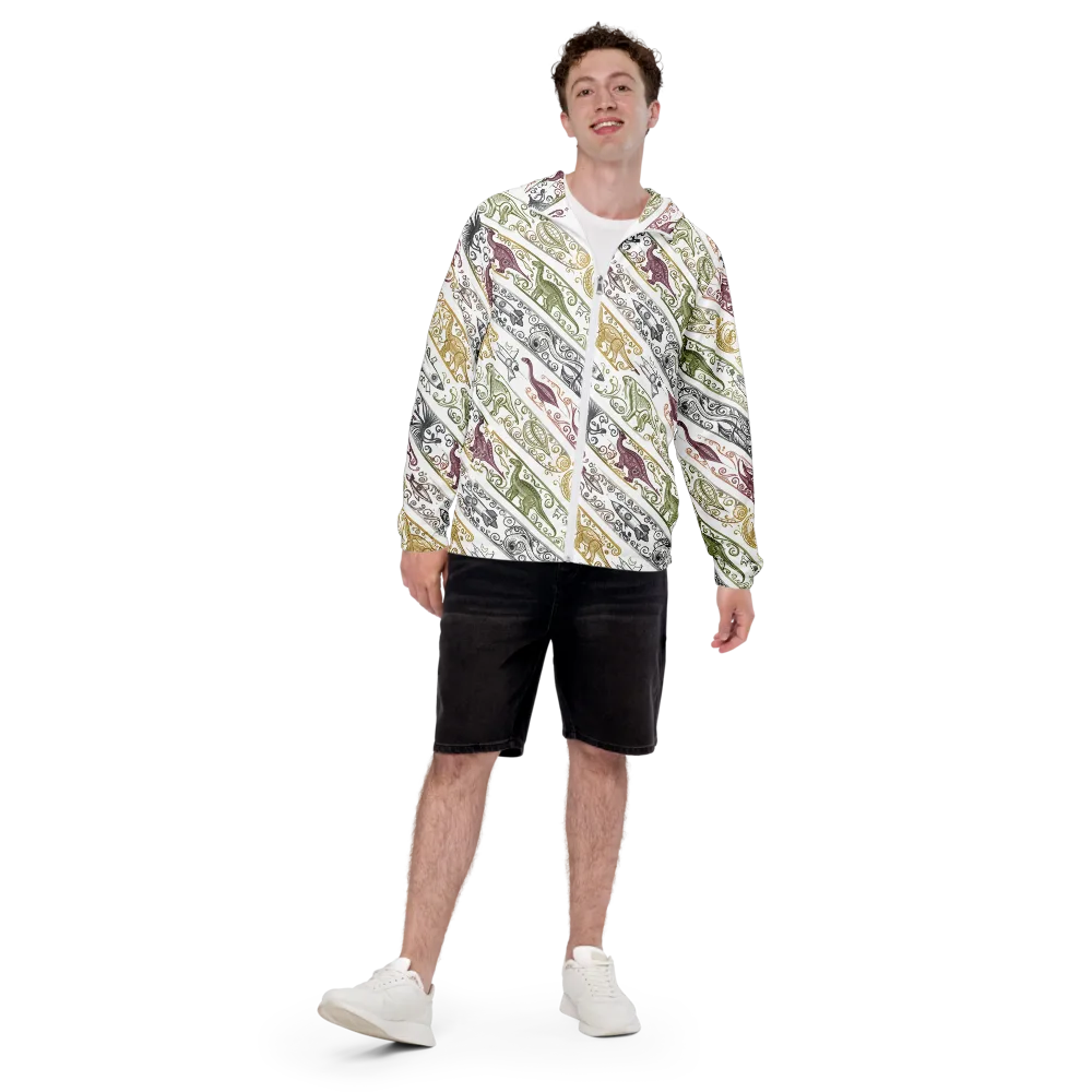 Fossil Flight on Men's Windbreaker — Front