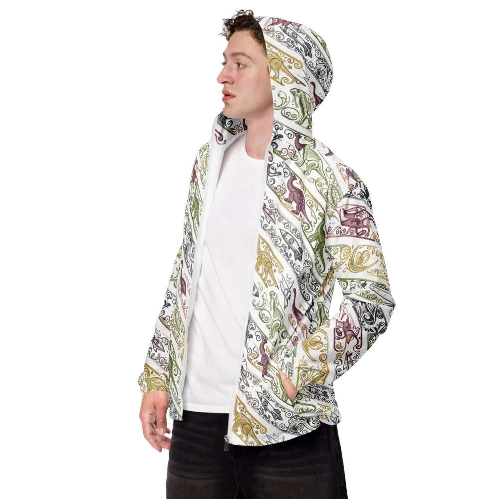 Fossil Flight on Men's Windbreaker — Left Front