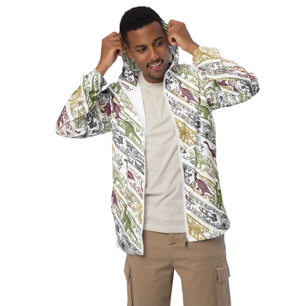 Fossil Flight on Men's Windbreaker — Front