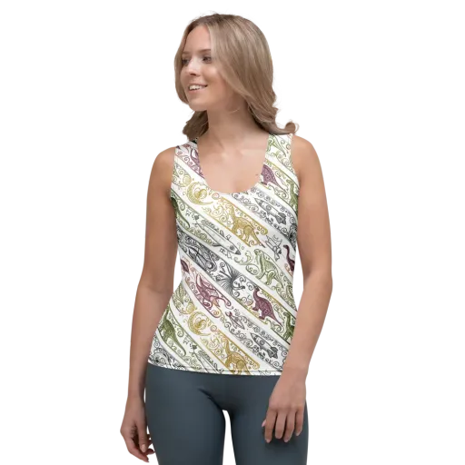 Fossil Flight on a Women's Tank Top