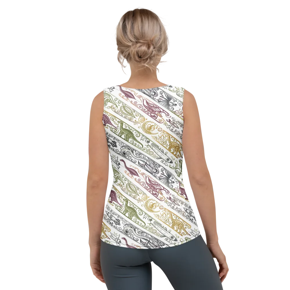 Fossil Flight on Women's Tank Top — Back