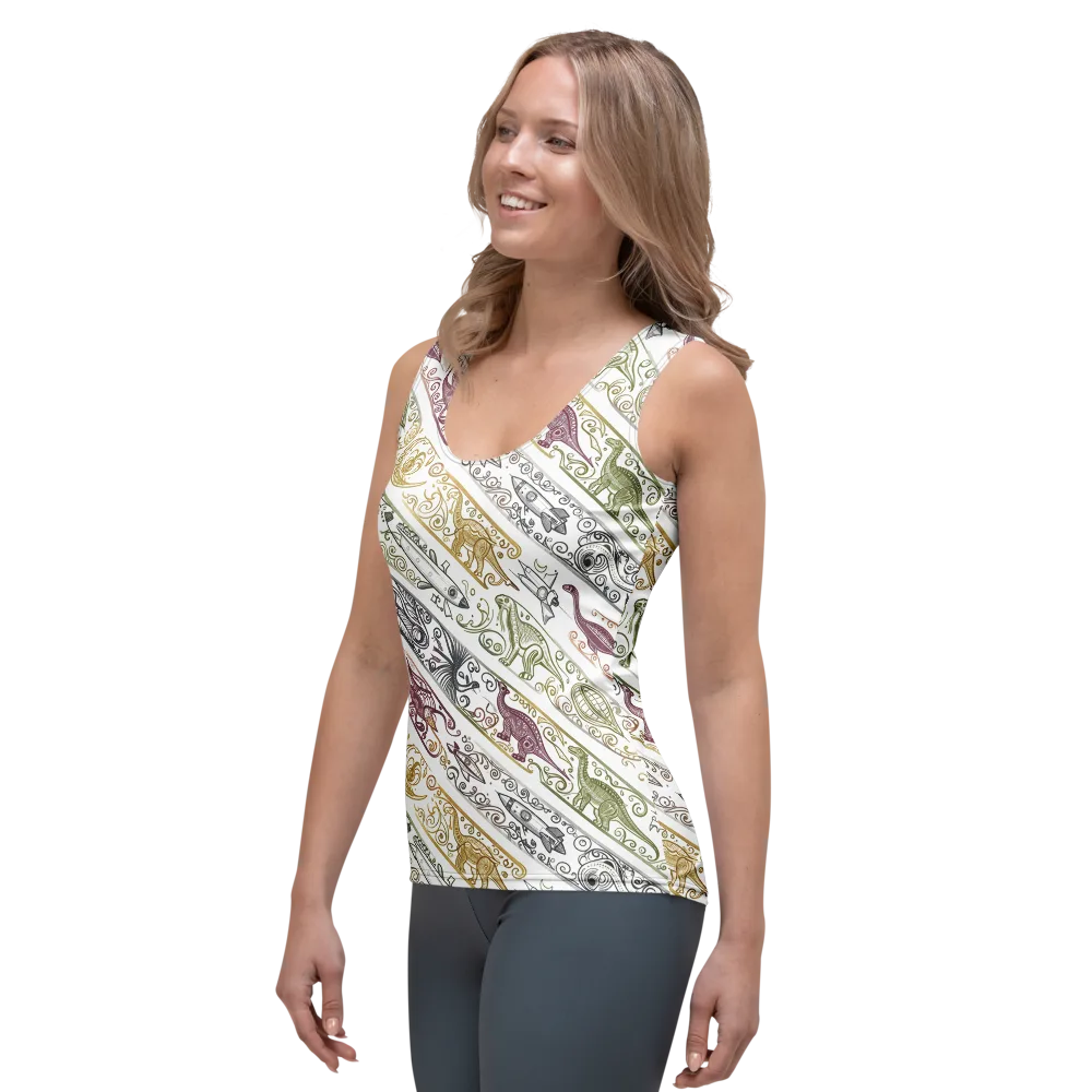 Fossil Flight on Women's Tank Top — Left Front