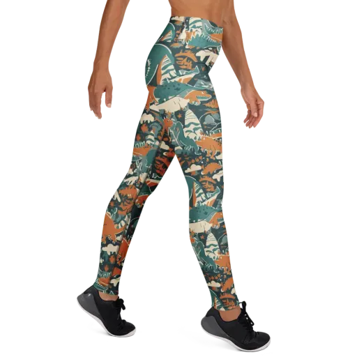 Amber Jurassic on a Yoga Leggings