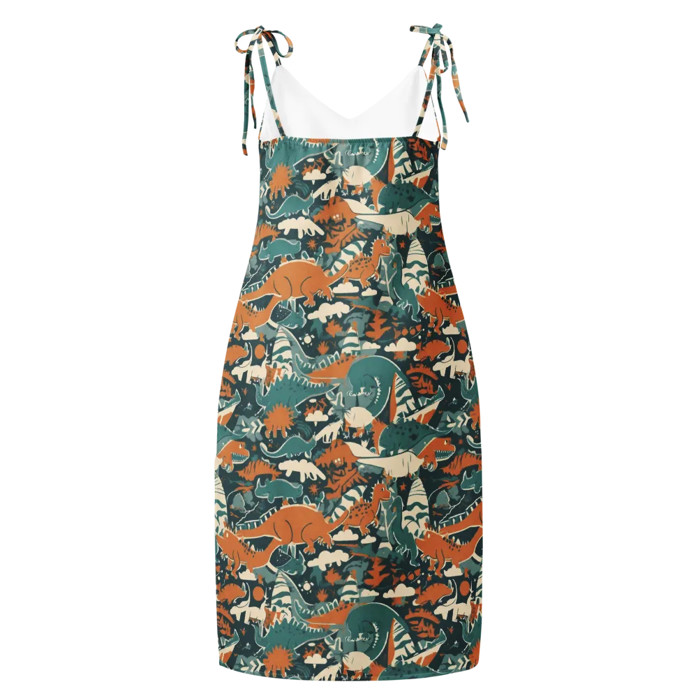 Amber Jurassic on Slip Dress — Back
