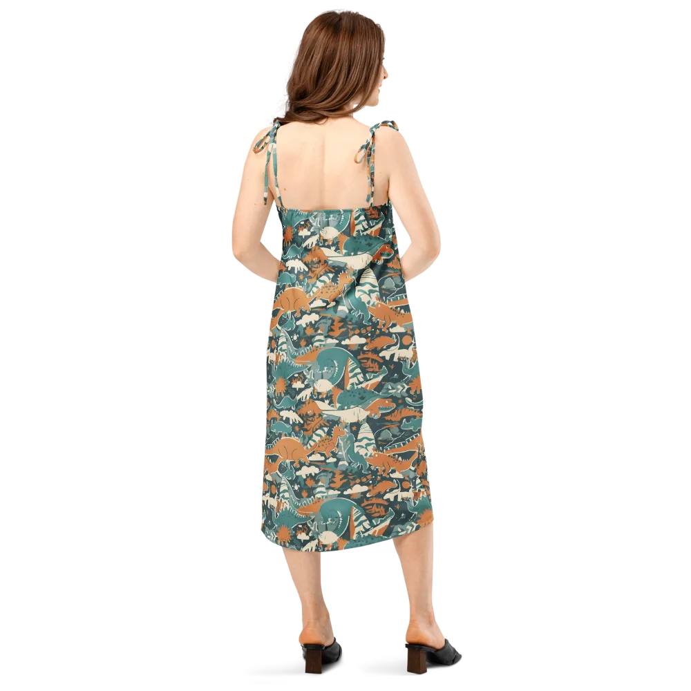Amber Jurassic on Slip Dress — Back