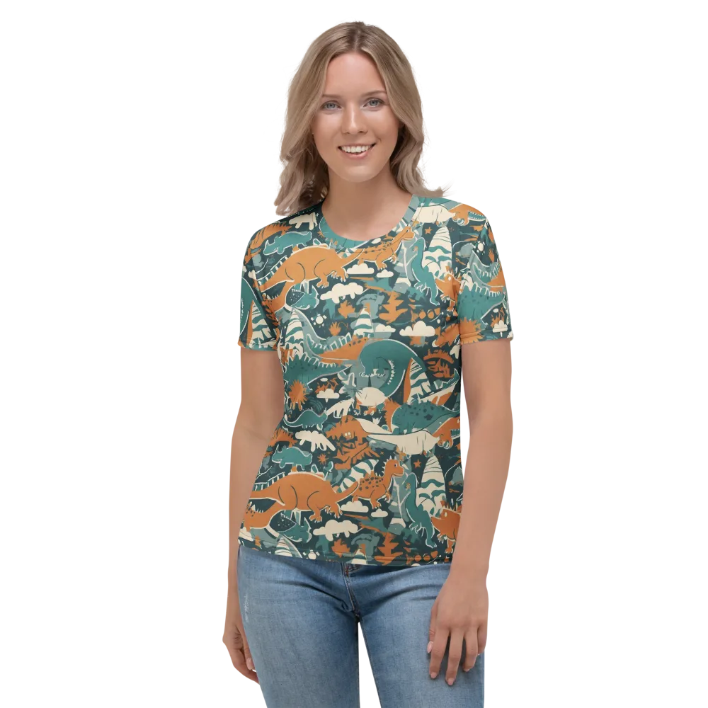 Amber Jurassic on Women's Crew Neck T-Shirt — Front
