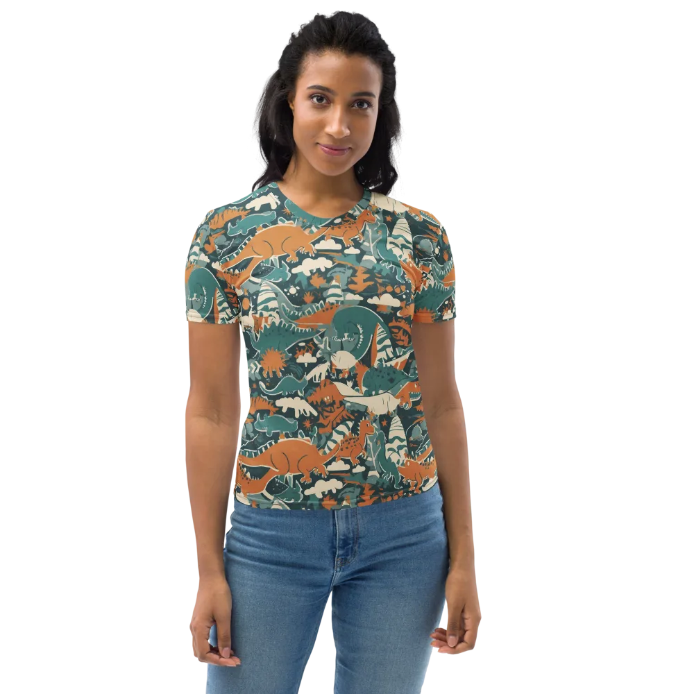 Amber Jurassic on Women's Crew Neck T-Shirt — Front