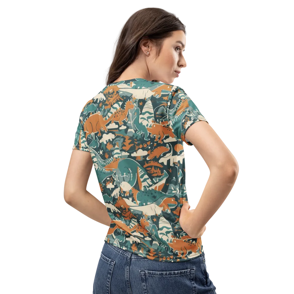 Amber Jurassic on Women's Crew Neck T-Shirt — Back