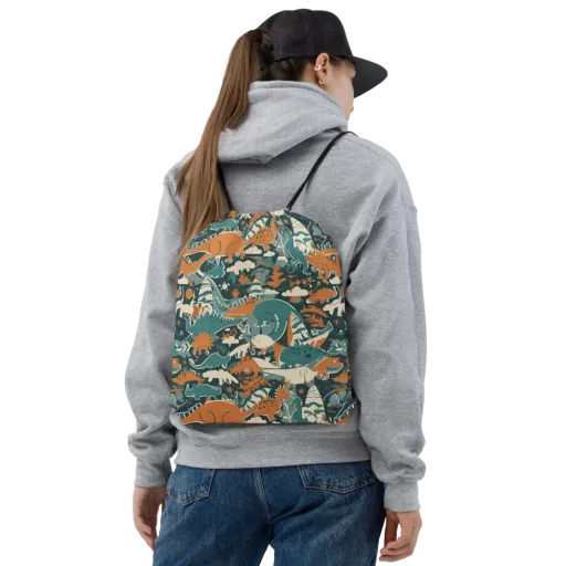Amber Jurassic on a Drawstring Bag