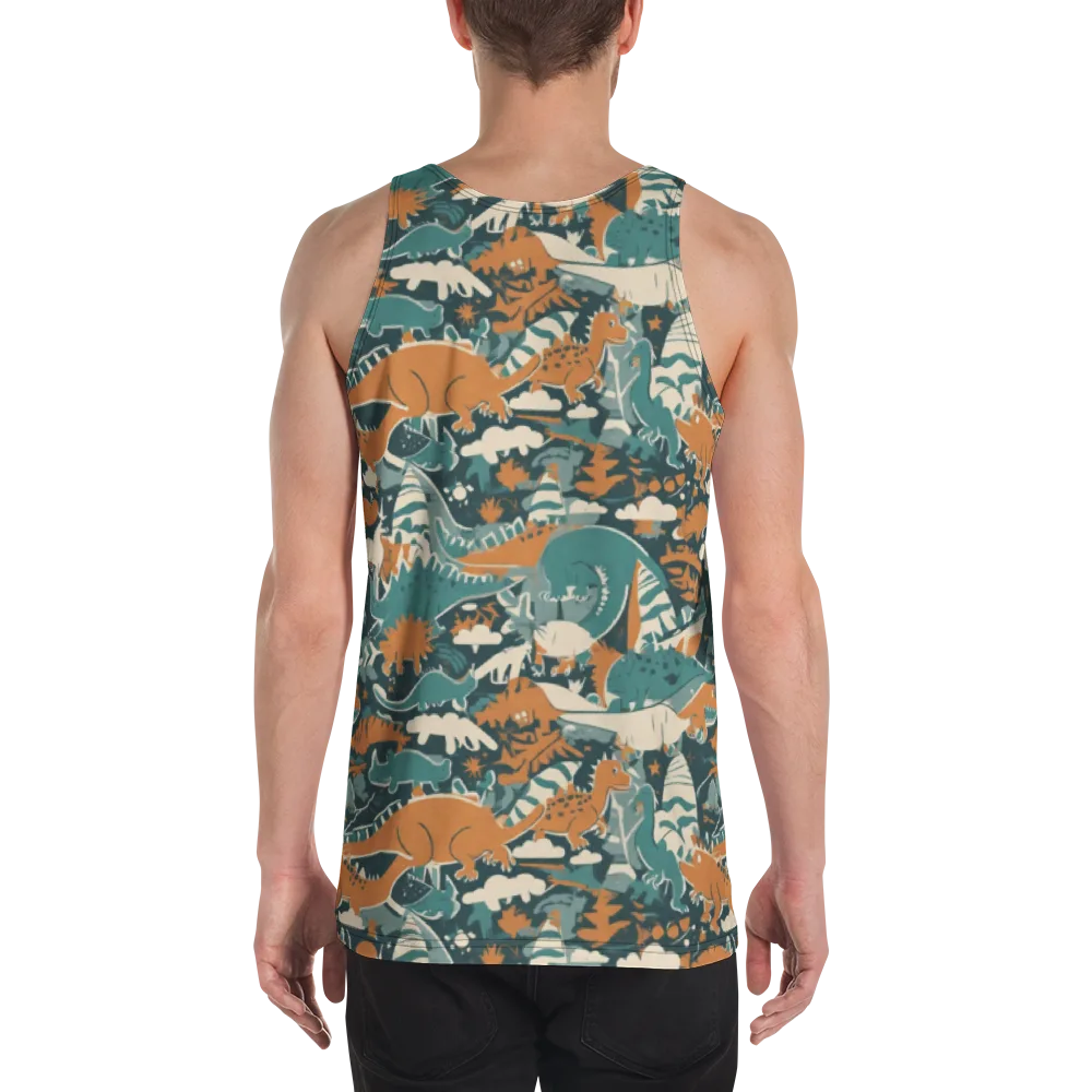 Amber Jurassic on Men's Tank Top — Back