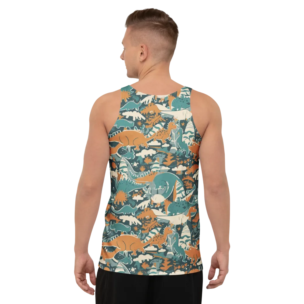 Amber Jurassic on Men's Tank Top — Back