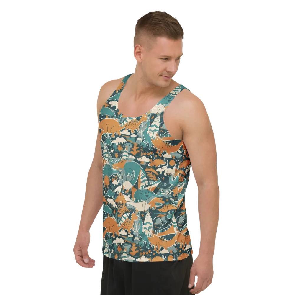 Amber Jurassic on Men's Tank Top — Left Front