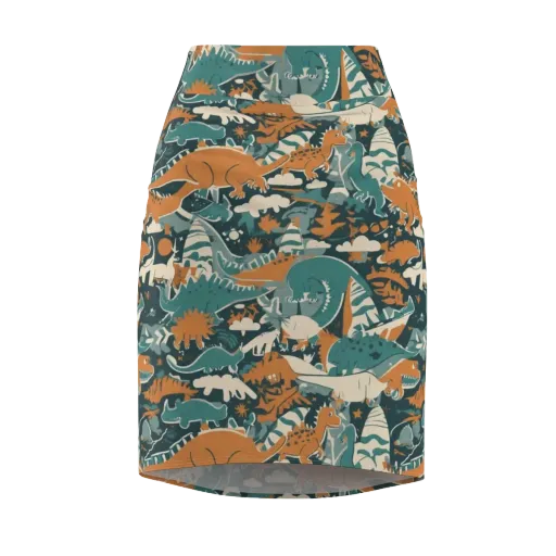 Amber Jurassic on a Pencil Skirt