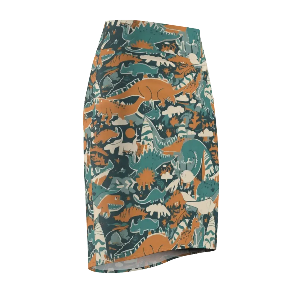 Amber Jurassic on Pencil Skirt — Front Side